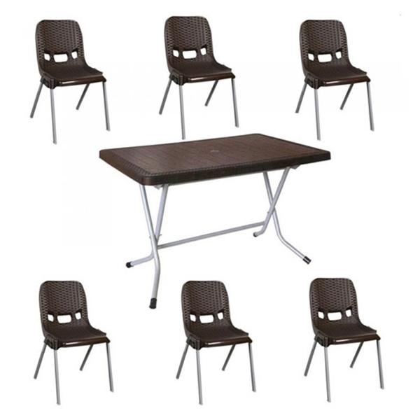 ست میز و صندلی ناصر پلاستیک مدل 881-521