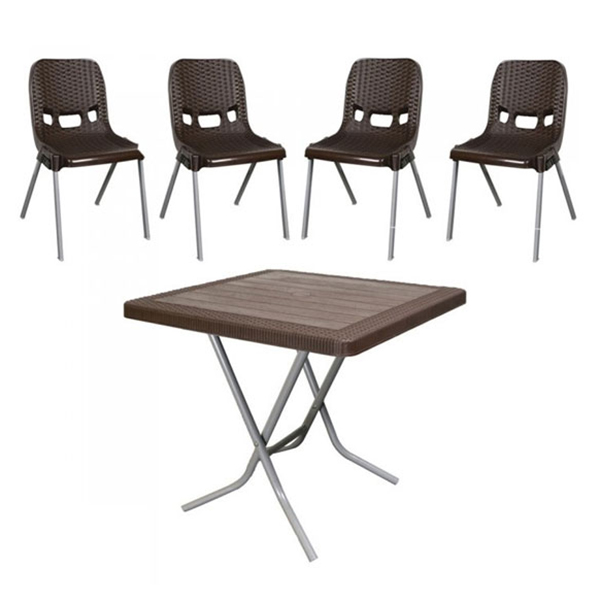 ست میز و صندلی پلاستیکی ناصر پلاستیک مدل 881-523