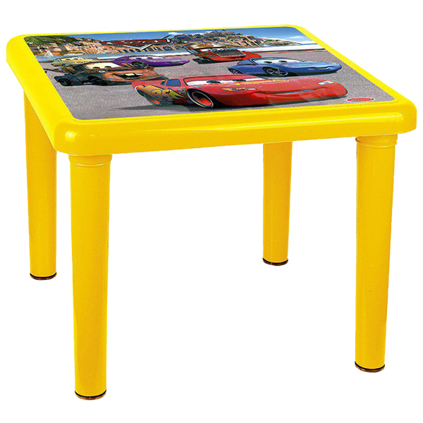 میز کودک مربع ناصر پلاستیک رنگ زرد