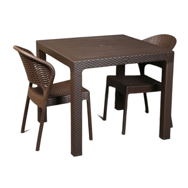 ست میز و صندلی دونفره ناصر پلاستیک مدل 972-323