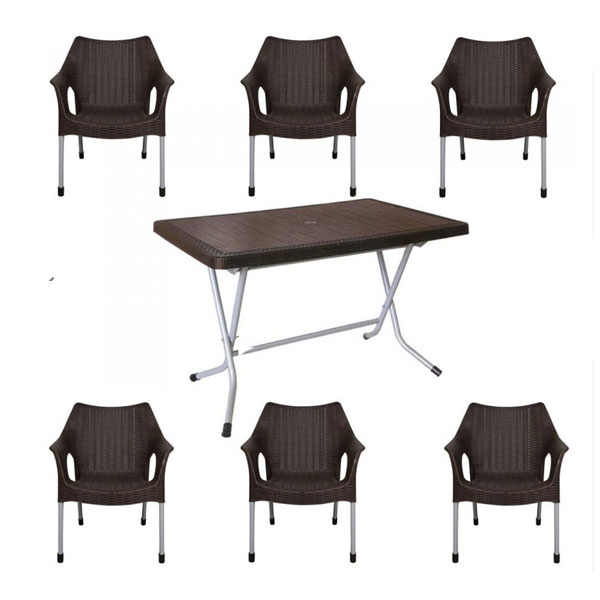 ست میز و صندلی ناصر پلاستیک مدل 991-521