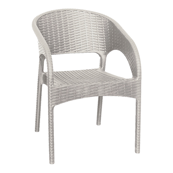 صندلی حصیر بافت سفید