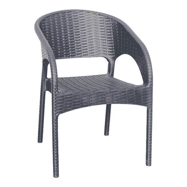 صندلی حصیر بافت مشکی