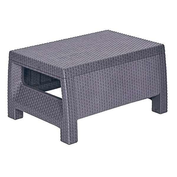 میز جلو مبلی حصیر بافت ناصر پلاستیک رنگ مشکی