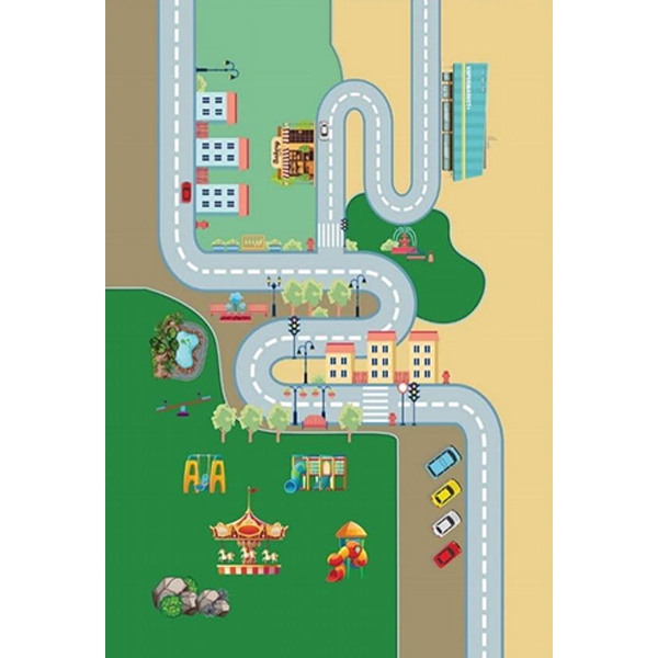 19532کاور فرش بچگانه نگین ترمه مدل 20