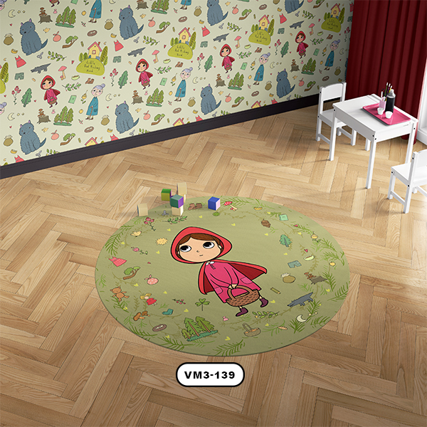 فرش اتاق كودك دستیکور مدل D0060