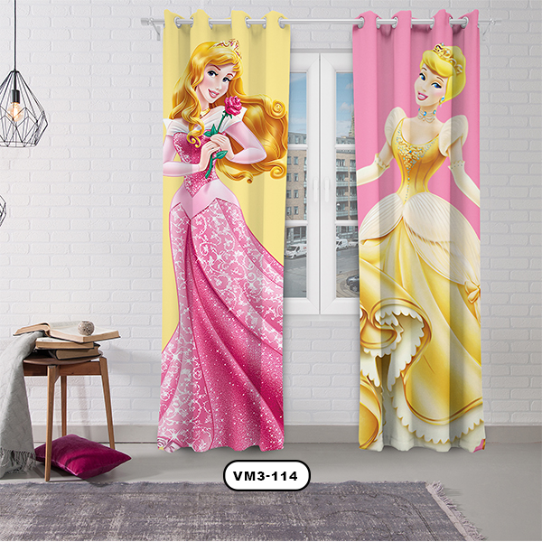 پرده پانچی دستیکور مدل سیندرلا