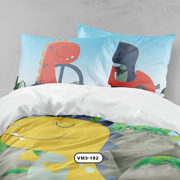 ست خواب پسرانه دستیکور مدل دایناسور VM3-192