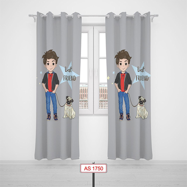 پرده پانچی دستیکور مدل پسرانه