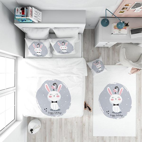 رو تختی اسپرت دستیکور مدل خرگوش