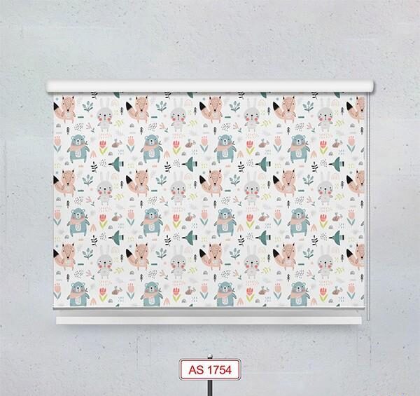 پرده شید دستیکور مدل فانتزی