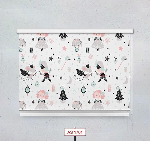 پرده شید دستیکور مدل فانتزی