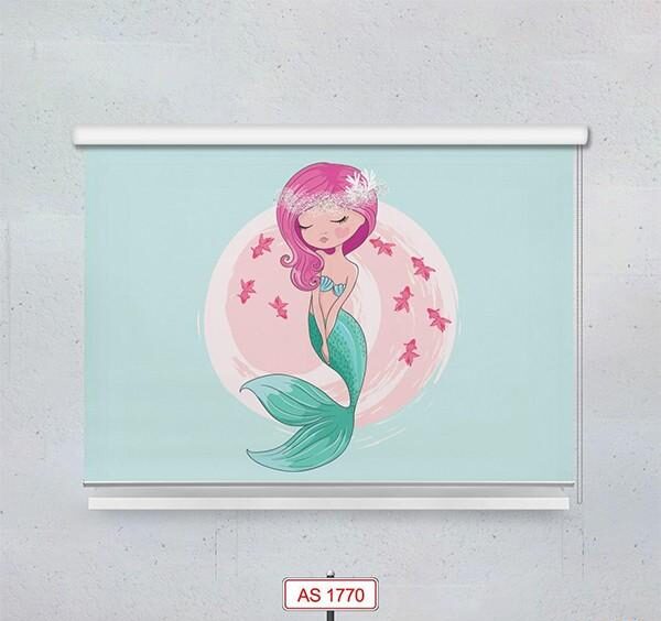 پرده شید دستیکور مدل دخترانه