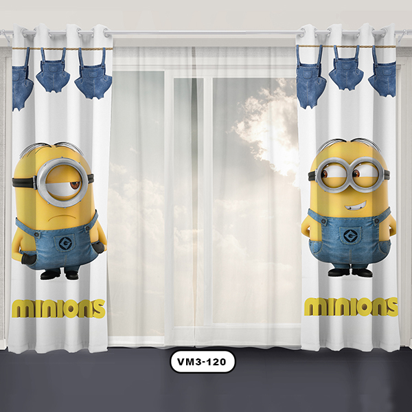 پرده پانچی دستیکور مدل مینیون