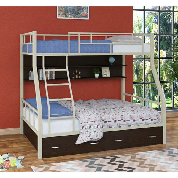 تخت خواب فلزی دو طبقه DS مدل S15