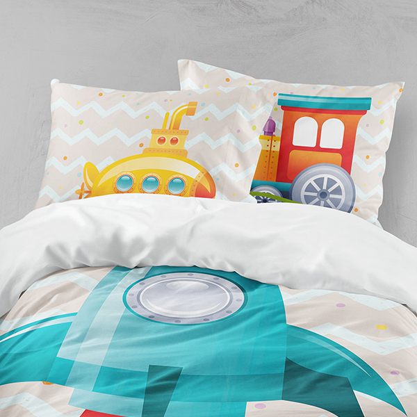 رو تختی پسرانه دستیکور مدل موشک