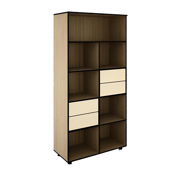 کتابخانه نوژن مدل K780 به صورت دو رنگ کرم قهوه ای