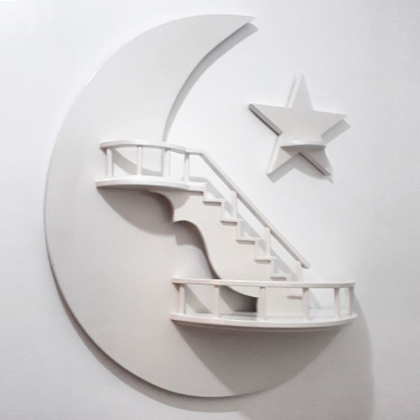 شلف بهرامی وود مدل ماه و ستاره