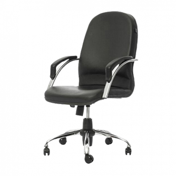 صندلی کارشناسی مدل E415K راد سیستم دارای روکش به رنگ مشکی می باشد.