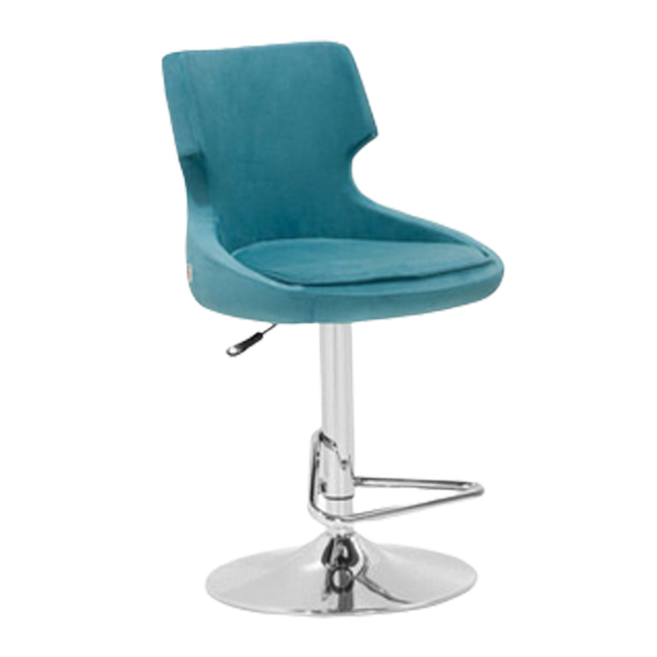 صندلی كانتر راینو مدل K200DX با رنگ آبی و پایه های بشقابی