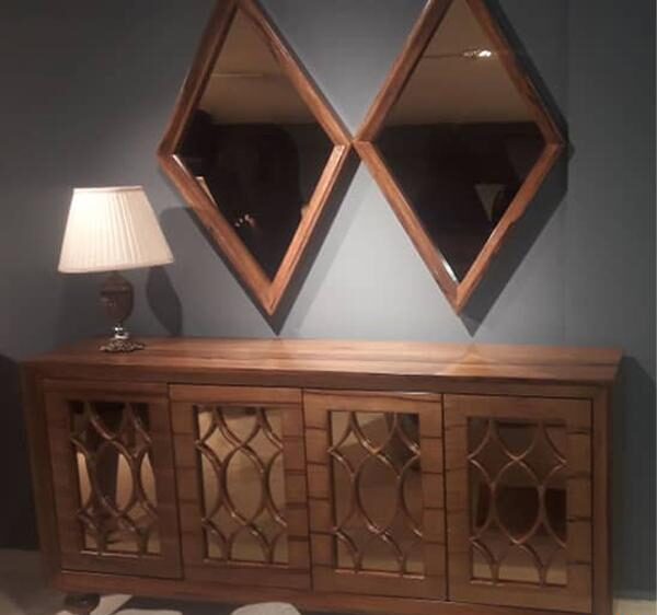 کنسول الینا چوب مدل مثلثی