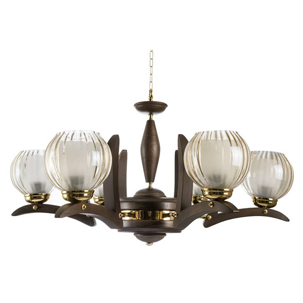 25942لوستر پردیس مدل سپیدار 6 شفاف