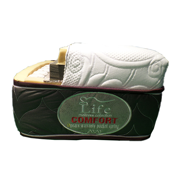 تصویر بیرونی تشک لایف مدل کامفورت