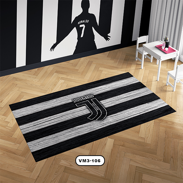 فرش اتاق كودك دستیکور مدل یوونتوس