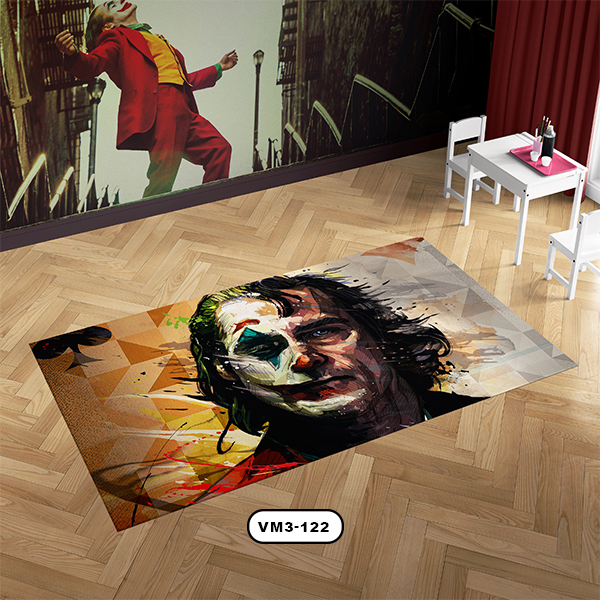 فرش اتاق كودك دستیکور مدل جوکر