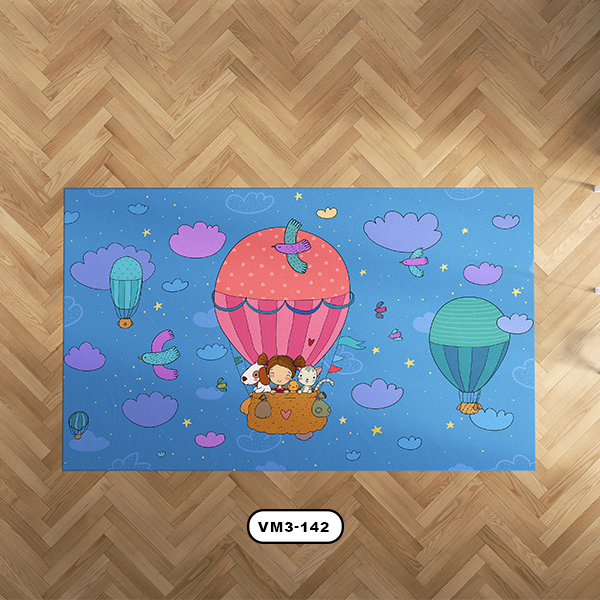 فرش اتاق كودك دستیکور مدل بالن
