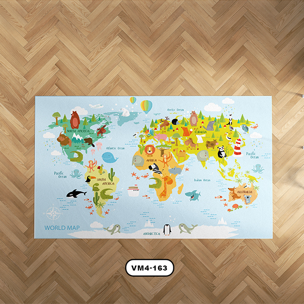 فرش اتاق كودك دستیکور مدل نقشه