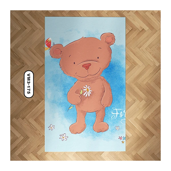 26111فرش اتاق کودک دستیکور مدل خرسی VM3-175