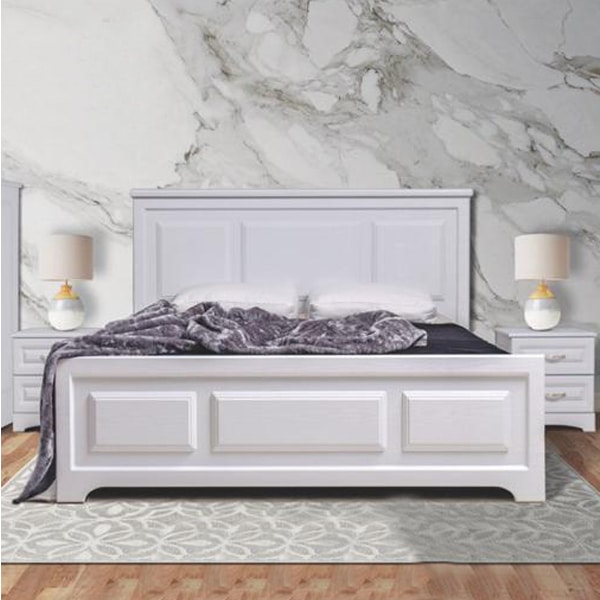 تخت خواب دونفره شیک کاریان چوب مدل کلاسیک