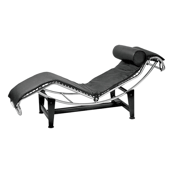 مبل ریلکسی راحتیران مدل M330- رنگ مشکی- دارای بالشتک- جنس پارچه چرمی- جنس پایه نگهدارنده اول کروم- جنس پایه دومی فولاد