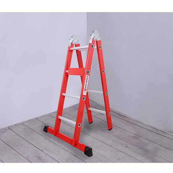 نردبان  فراز پله مدل قفل دار 14 پله دو تکه 4متری