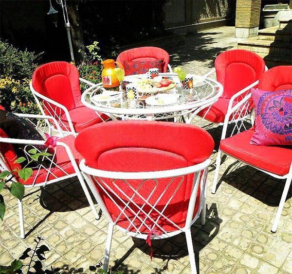 ست ناهارخوری باغی حسنی مدل لارناکا