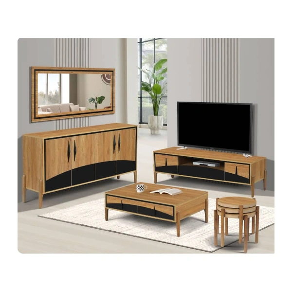 ست تی وی روم و آینه کنسول آرادچوب مدل دالاس 170-31