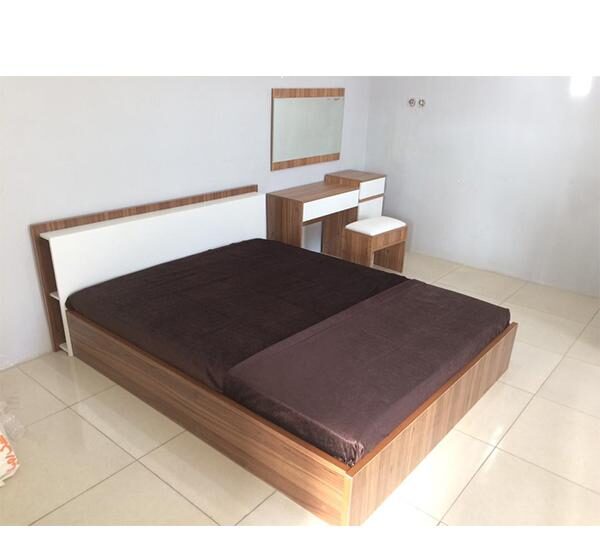 تخت خواب دونفره شیک کاریان چوب مدل فینو 99