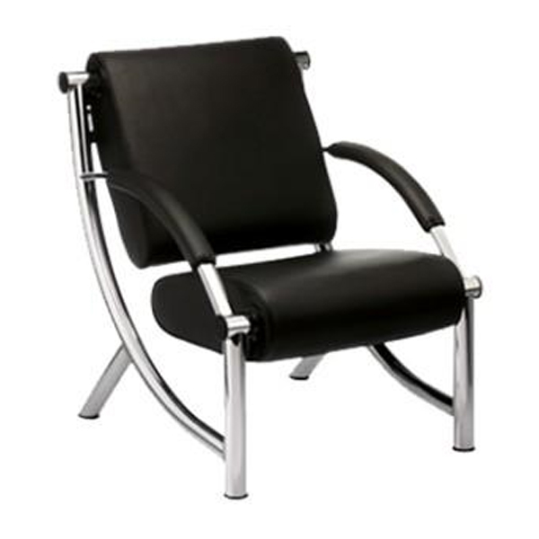 مبل تکنفره اداری مدل S-201 راد سیستم دارای کفی و پشتی مجزا و به رنگ مشکی می باشد.