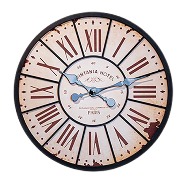 بهترین اندازه ساعت با عدد های رومی و پس زمینه روشن