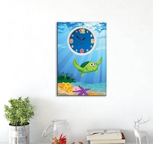 ساعت دیواری دستیکور مدل مستطیلی