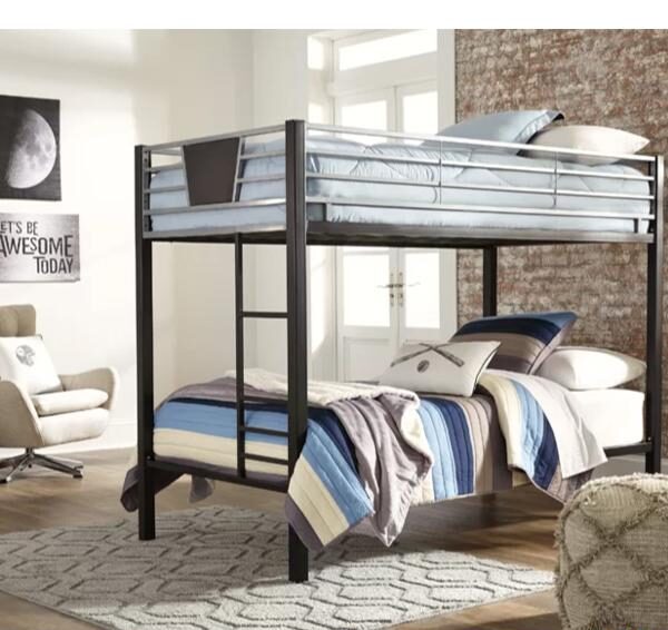 تخت خواب فلزی دو طبقه DS مدل S22
