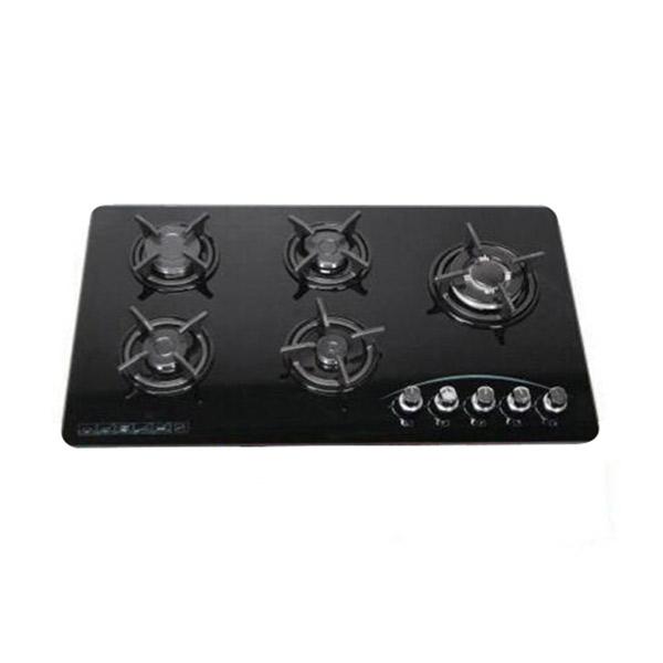 گاز رومیزی ارج خزر مدل شیشه ای پلوپز بغل