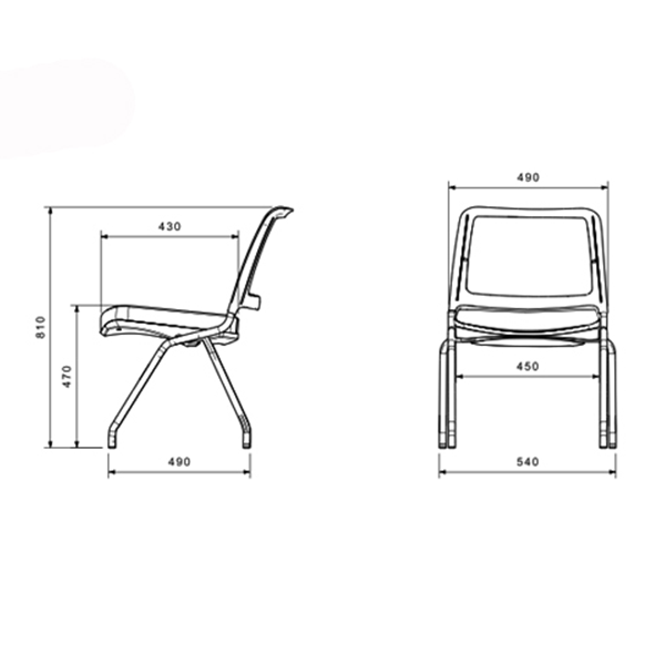 ابعاد صندلی لیو مدل Q44