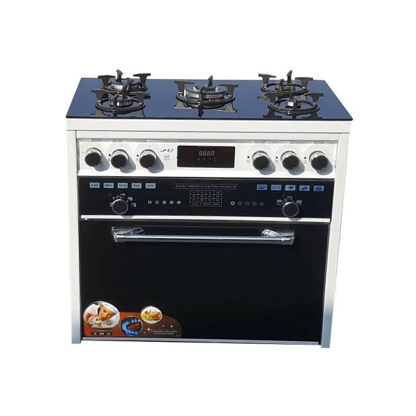 اجاق گاز طرح فر ارج خزر مدل جا قاشقی