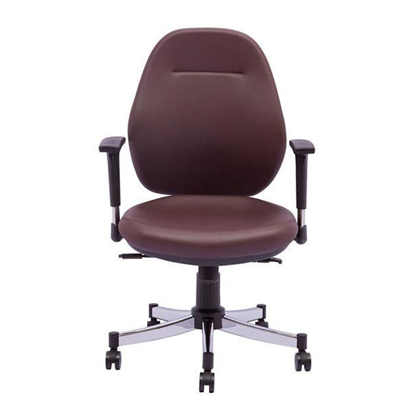 صندلی کارمندی رایانه صنعت مدل تندیس K917 به رنگ بنفش می باشد و دارای جک است.