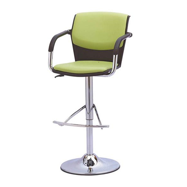 صندلی کانتر رایانه صنعت مدل ماکانO915 به رنگ سبز است و دارای جاپایی می باشد.