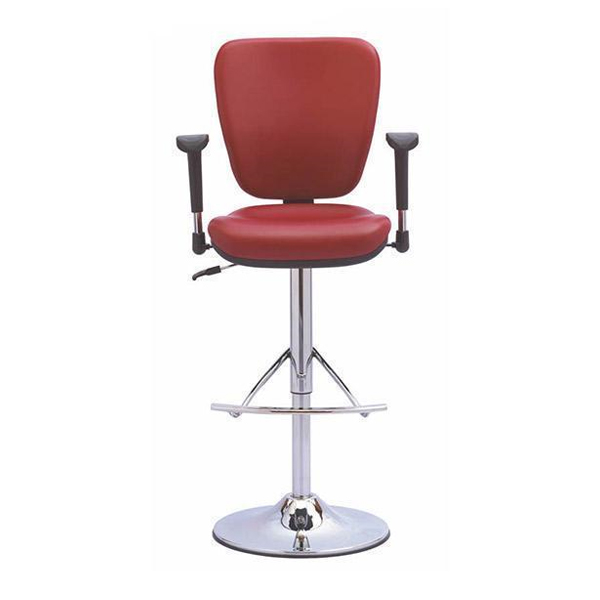 صندلی کانتر رایانه صنعت مدل ونوسO914 پایه بلندی دارد که به محور پهنی در انتها می رسد.