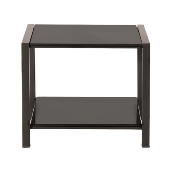 میز عسلی شیشه ای T934sa رایانه صنعت به رنگ استاتیک و دارای شیشه های دودی می باشد.