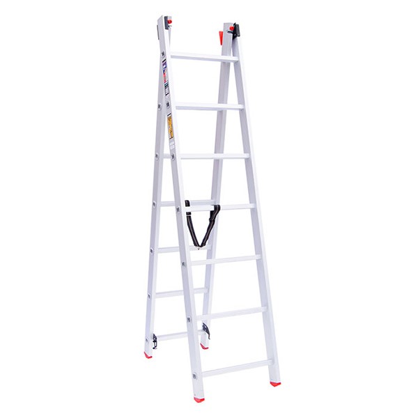 نردبان 19 پله 2 تکه آلوم پارس پله مدل اکسلنت 5 متری